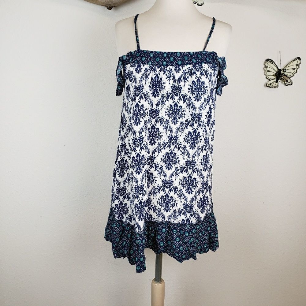 Moral fiber boho off the shoulder dress